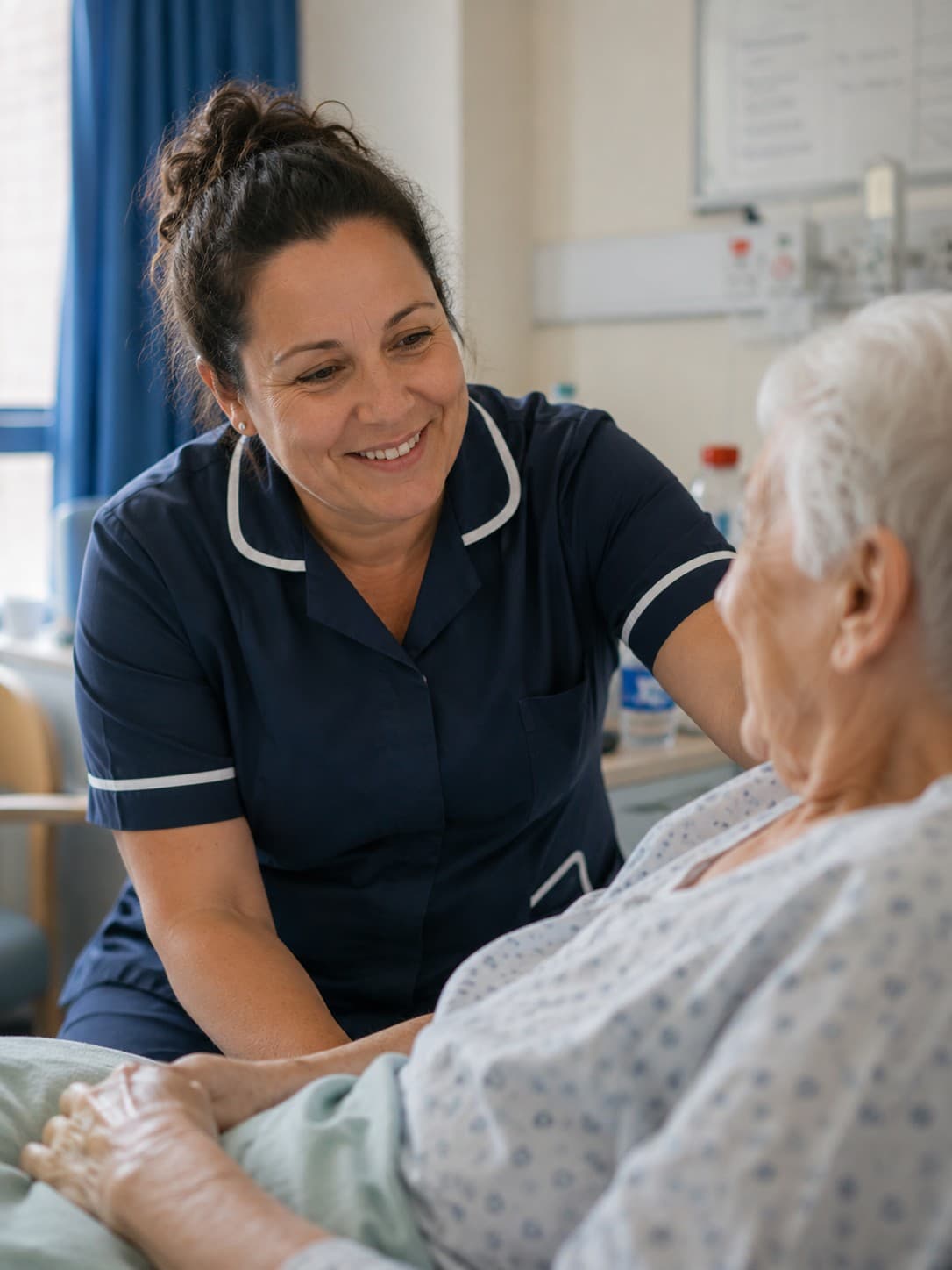 Nurse with patient